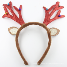 Wholesale Party Fashion Animal Headband Plush Deer Ears Christmas Headband